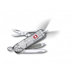 Small Pocket Knife with LED Light Signature Lite SilverTech