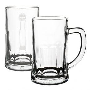 Salzburg glass beer mug